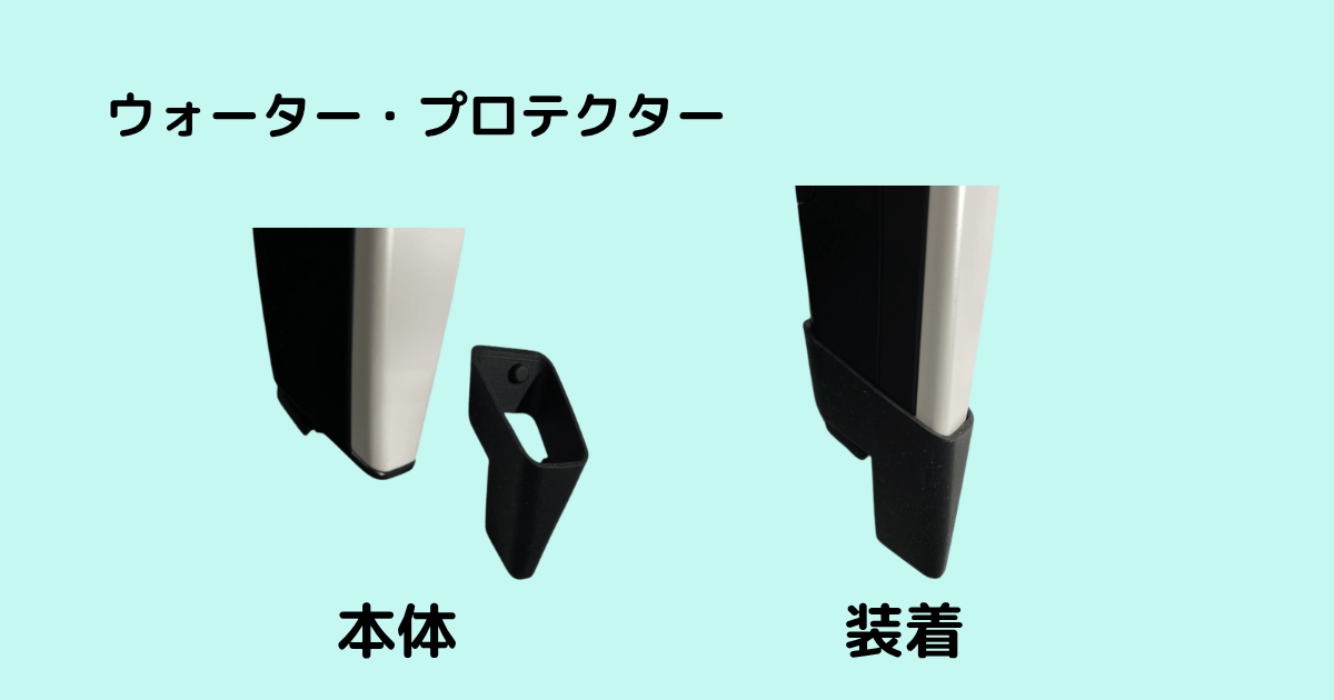 ウォーター・プロテクターを装着する
