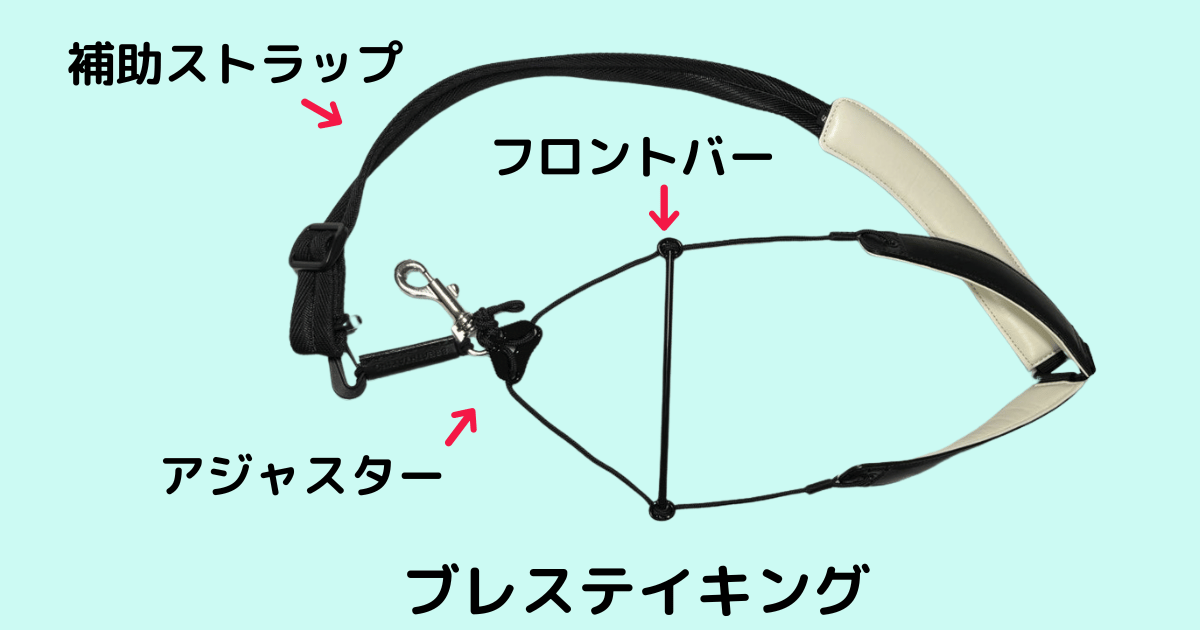 ブレステイキング ライザプレミアム2の美しい本革ストラップ