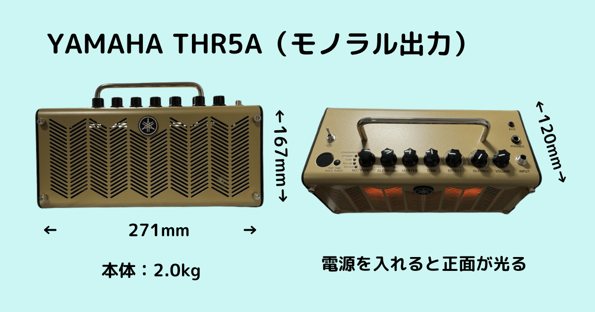 ヤマハの小型アンプ THR5A