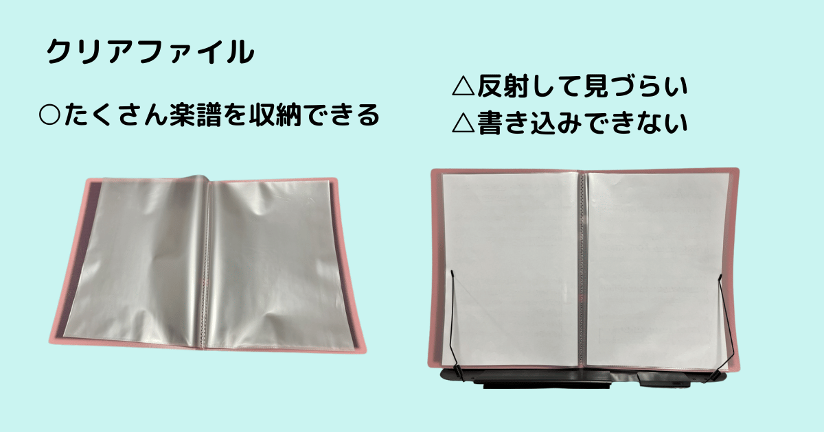 一般的なクリアファイル