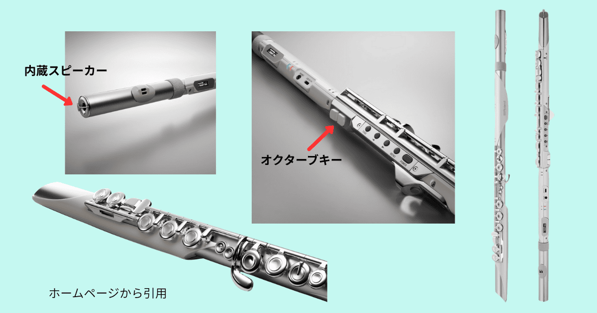 Aerophone Brisaの吹き口部分